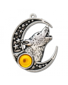 16.95 Der Ruf von Annwn Mythische Kelten Wolf heult Schmuck Anhänger Amulett 909-MY04