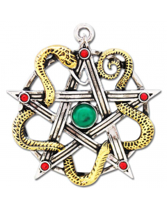 22.95 Sulis Minerva Mythische Kelten Knoten Pentagramm Schmuck Anhänger Amu 909-MY13 Halbedelmetall