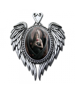 22.95 Anne Stokes Anhänger Engel Rose schwarz Schmuck Fantasy Engel 909-EC13 Halbedelmetall
