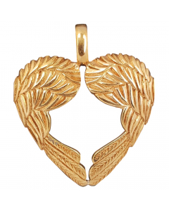 16.95 Engelherz Anhänger Bronze Enge Herzl Liebe Schmuck Harmonie 922-WB-139 Halbedelmetall