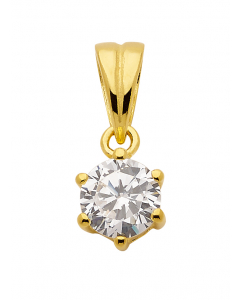 22.95 Anhänger Silber vergoldet mit Zirkonia massiv 925 Sterlingsilber 904-AN150152-AN80044 Sonstige Anhänger aus Silber