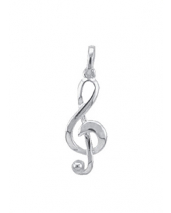 22.95 Anhänger Notenschlüssel Kettenanhänger aus massiv 925 Sterlingsilber 904-AN12398-AN00171 Sonstige Anhänger aus Silber
