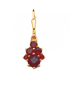 240.95 Ohrhänger, Ohrringe mit Brisur Granat 333 Gelbgold 904-G76883-FA00056 Ohrschmuck