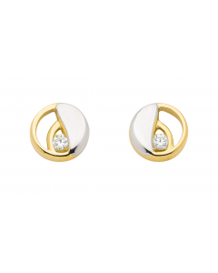 147.95 Ohrstecker Zirkonia 333 Gold rhodiniert 904-OS159449-OS159449GP Ohrschmuck