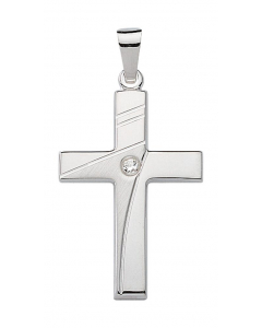 47.95 Anhänger Kreuz 925 Silber mit Zirkonia 904-KR126700-AN20142 Sonstige Anhänger aus Silber