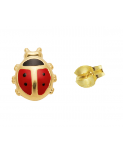 80.95 Ohrstecker Marienkäfer emailliert aus 333 8 kt Gold 904-OS17074 Ohrschmuck