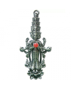 19.95 Befreiung Anhänger Schmuck buddhistisch Buddha Amitabha 39x19mm 909-BD08 Halbedelmetall