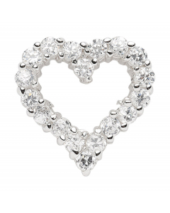 36.95 Anhänger Herz mit Zirkonia Kettenanhänger massiv 925 Sterlingsilber rh 904-AN121116-AN00194 Sonstige Anhänger aus Silber