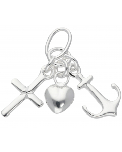 28.95 Anhänger Glaube-Liebe-Hoffnung 925 Silber 904-AN150497-AN00138 Sonstige Anhänger aus Silber