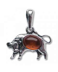 16.95 Sternzeichen Stier Schmuck Anhänger 925er Silber - Zodiac - 22x19mm 909-T02