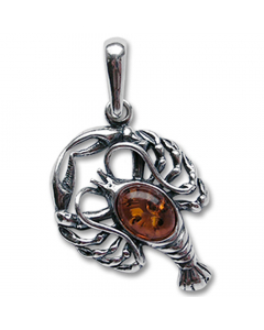 16.95 Sternzeichen Krebs Schmuck Anhänger 925er Silber - Zodiac - 32x20mm 909-T04