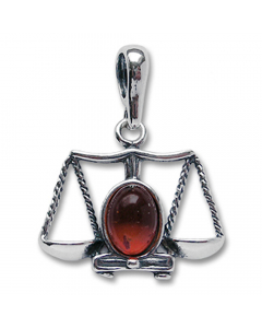 16.95 Sternzeichen Waage Schmuck Anhänger 925er Silber - Zodiac - 25x22mm 909-T07