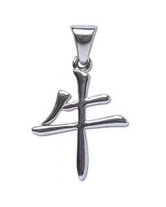 14.95 chinesische Sternzeichen Zeichen Büffel Anhänger Silber Tiere 28x17 mm 909-CH02