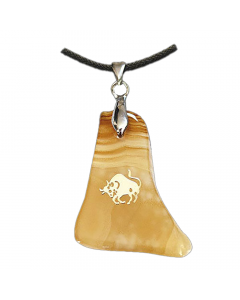 7.95 Achat-Sternzeichen Stier Anhänger Schmuck Höhe zwischen 3,5 und 5cm 909-HA02