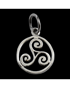 Triskel klein Schmuck Anhänger 925er Silber - Triskel - Durchmesser 13mm