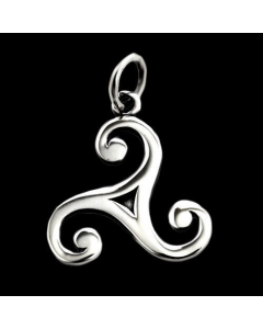 Celtic Triskel Schmuck Anhänger 925er Silber - Triskel - 17x18mm
