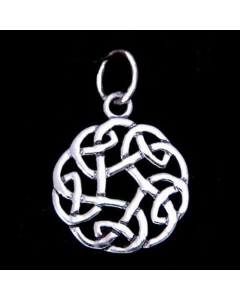 Keltischer Knoten Schmuck Anhänger 925er Silber - Keltische Knoten - Durchmesser 16mm