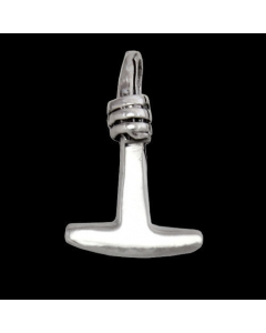 Thors Hammer sehr klein Schmuck Anhänger 925er Silber - Thorhammer - 17x10mm