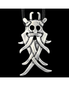 Odins Maske Schmuck Anhänger 925er Silber - Wikinger - 43x20mm