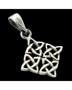 keltisches Erdsymbol klein Schmuck Anhänger 925er Silber 25x17mm