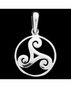 Keltische Triskele Schmuck Anhänger 925er Silber - Triskel - Durchmesser 16mm