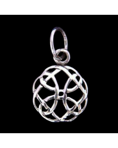 Keltischer Knoten Schmuck Anhänger 925er Silber - Keltische Knoten - Durchmesser 12mm