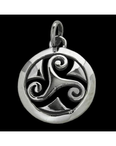 Celtic Triskel Schmuck Anhänger 925er Silber - Triskel - 24x16mm