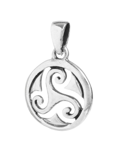 Celtic Triskel Schmuck Anhänger 925er Silber - Triskel - 24x16mm