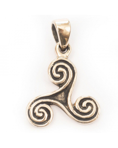 Keltischer Schmuck Anhänger Celtic Triskele Bronze 2,4 cm