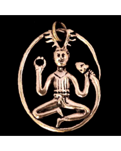 Bronzeanhänger Cernunnos Keltischer Gott Schmuck - Keltische Knoten , Pferd - 45x35mm
