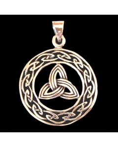 Keltische Dreiheit Bronze Anhänger Schmuck - Keltische Knoten - 38x28mm