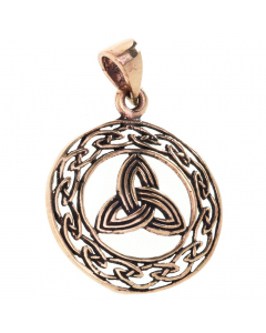 Keltische Dreiheit Bronze Anhänger Schmuck - Keltische Knoten - 38x28mm