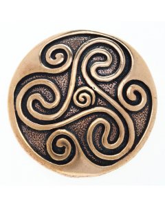 Bronzeanhänger Keltische Triskele massiv gross Schmuck - Keltische Knoten - 45x45mm