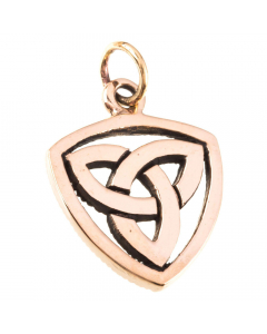 Anhänger Celtic Triqueta Bronze Schmuck - Keltische Knoten - 25x17mm