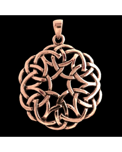 Bronzeanhänger Schmuck - Keltische Knoten , Pflanzen ,  43x32mm