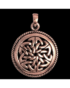 Bronzeanhänger Schmuck - Keltische Knoten - 30x22mm