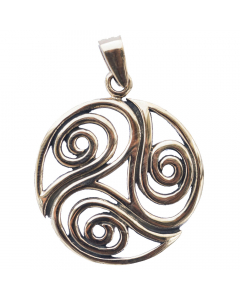 Anhänger Triskelion Bronze Schmuck - Triskel - Durchmesser 30mm