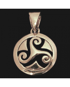 Celtic Triskel Bronze Schmuck Anhänger 24x16mm