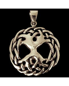Keltenanhänger Weltenesche Bronze Yggdrasil Schmuck - Keltische Knoten , Pflanzen , Sonstige Tiere - 39x29mm