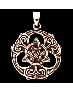 Celtic Triad  Bronze Anhänger Schmuck - Keltische Knoten - 32x23