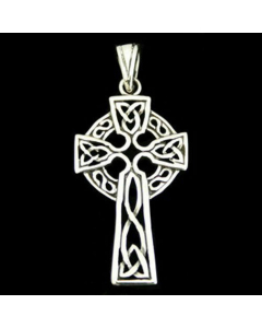 keltisches Kreuz Schmuck Anhänger 925er Silber - Kreuze - 19x42mm (inkl. Aufhängung)