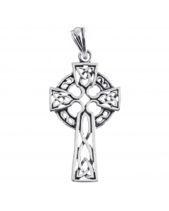 keltisches Kreuz Schmuck Anhänger 925er Silber - Kreuze - 19x42mm (inkl. Aufhängung)