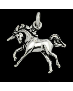 Einhorn Schmuck Anhänger 925er Silber - Einhorn - 27x27mm