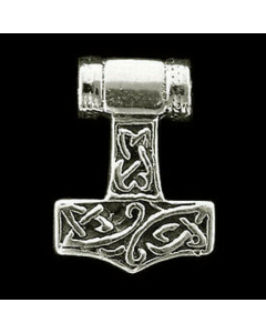 Thors Hammer sehr klein Schmuck Anhänger 925er Silber - Thorhammer - 13x17mm