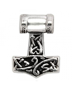 Thors Hammer sehr klein Schmuck Anhänger 925er Silber - Thorhammer - 13x17mm