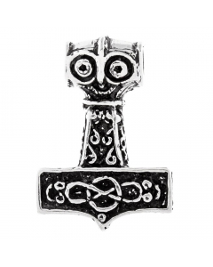 Thors Hammer Schmuck Anhänger 925er Silber - Thorhammer - 33x24mm