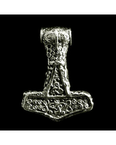 Thors Hammer Schmuck Anhänger 925er Silber - Thorhammer - Größe: 37x28mm