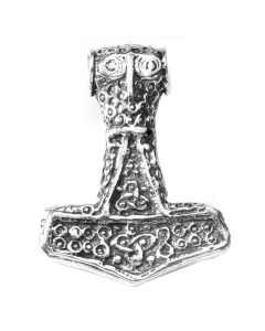 Thors Hammer Schmuck Anhänger 925er Silber - Thorhammer - Größe: 37x28mm