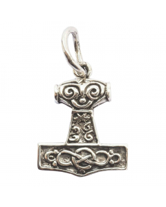 Thors Hammer klein Schmuck Anhänger 925er Silber - Thorhammer - 12x20mm inklusive Aufhängung