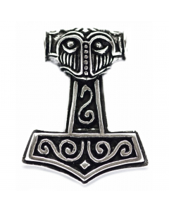 Thors Hammer beidseitig Schmuck Anhänger 925er Silber - Thorhammer - 34x27mm